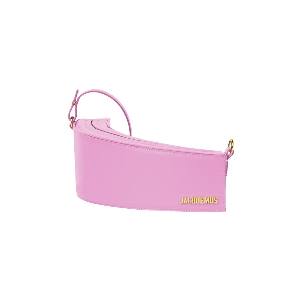 Jacquemus Le Bomba Logo-Plaque Leather Shoulder Bag In Pink
